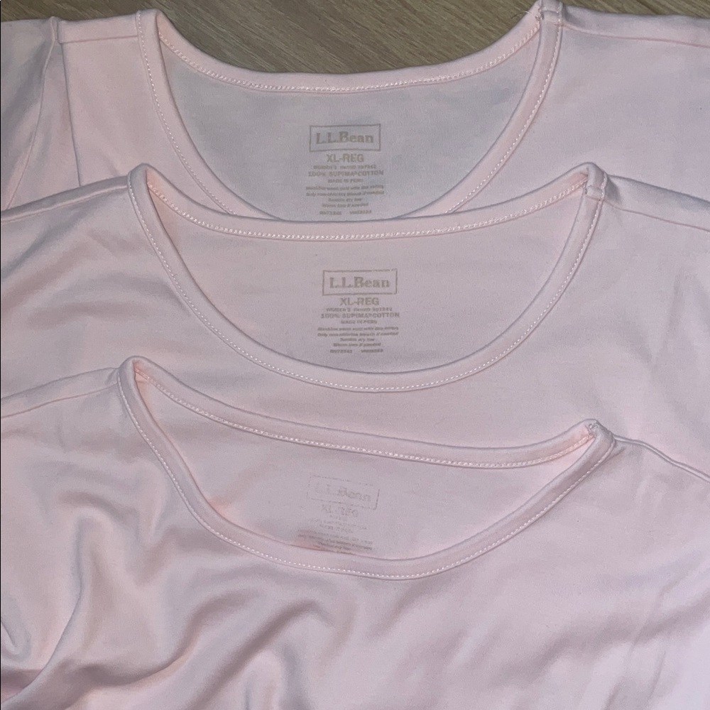 L.L. Bean Women's Short Sleeve Tees - Light Pink - Picture 4 of 4